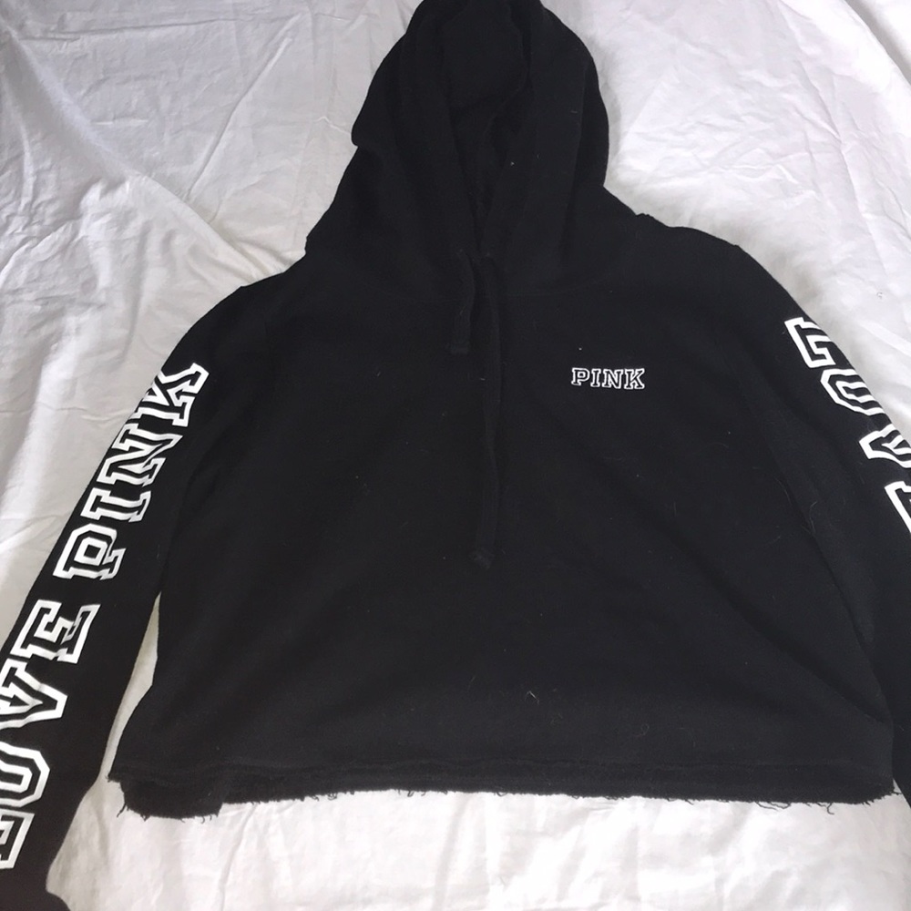 Pink Cropped Hoddie
